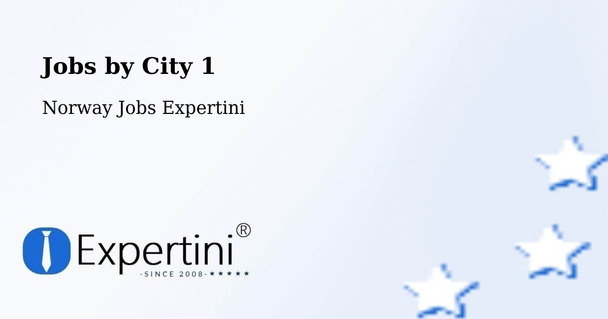City Jobs in Norway - Expertini